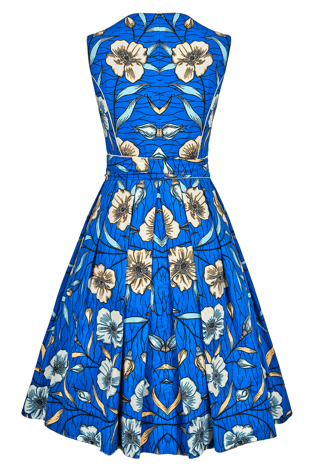 DIRNDL RAMI | FLORAL WAXPRINT BLUE