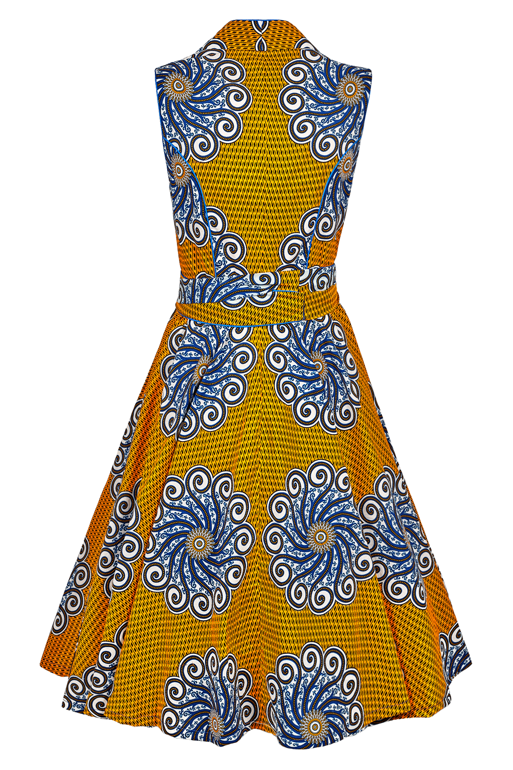 DIRNDL ANNA | GRAPHIC WAXPRINT ORANGE